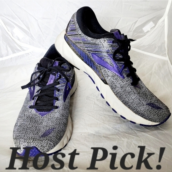 Brooks Shoes - Brooks Adrenaline GTS 19 DNA Loft Womens Size 13 Cushion Support Grey Purple EUC